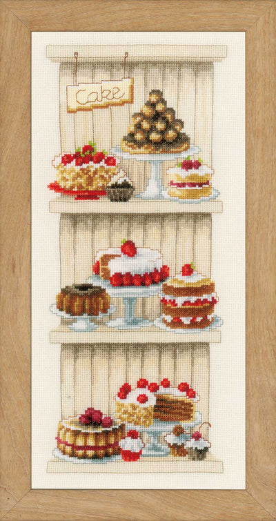 Delicious Cakes Cross Stitch Kit Vervaco