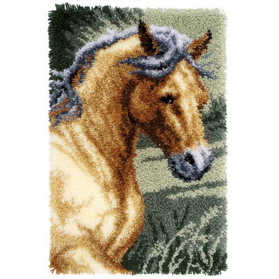 Rug: Horse Latch Hook Kit Vervaco