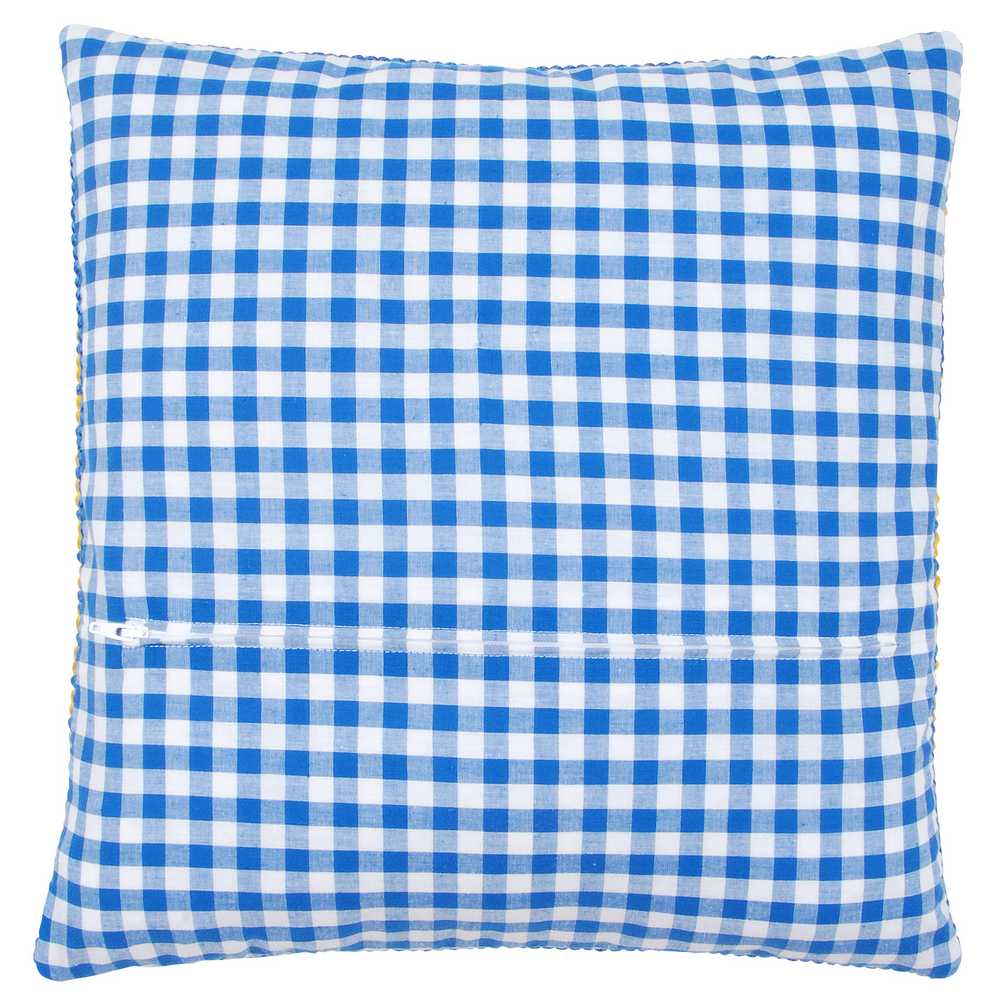 Vervaco Cushion Finishing Kit - Blue Check 45 x 62cm