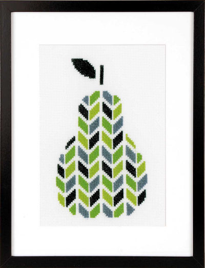 Pear Cross Stitch Kit Vervaco