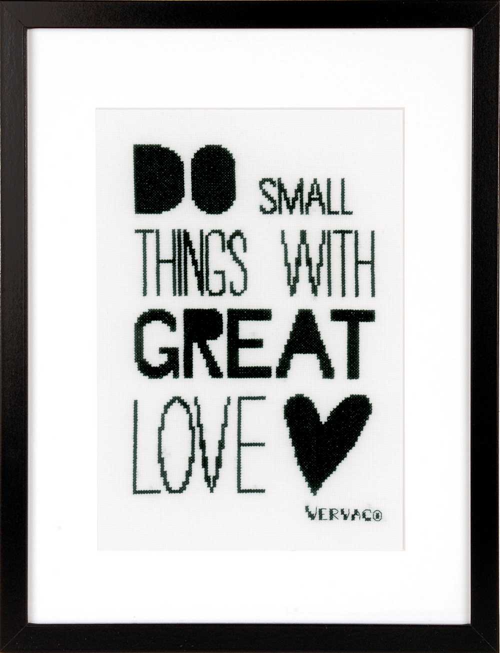 Do Small Things Cross Stitch Kit Vervaco