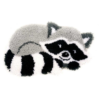Shaped Rug: Raccoon Latch Hook Kit Vervaco