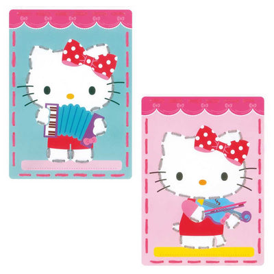 Printed Cards: Kitty Plays Music: Set of 2  Embroidery Kit Vervaco