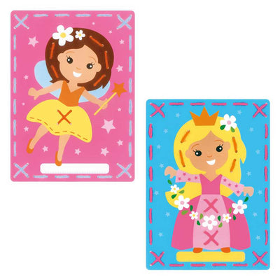 Printed Cards: Fairy and Princess: Set of 2 Embroidery Kit Vervaco