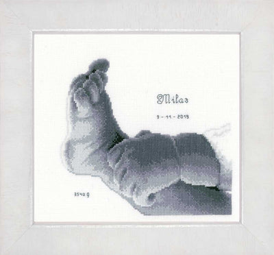 Little Baby Foot Cross Stitch Kit Kit Vervaco