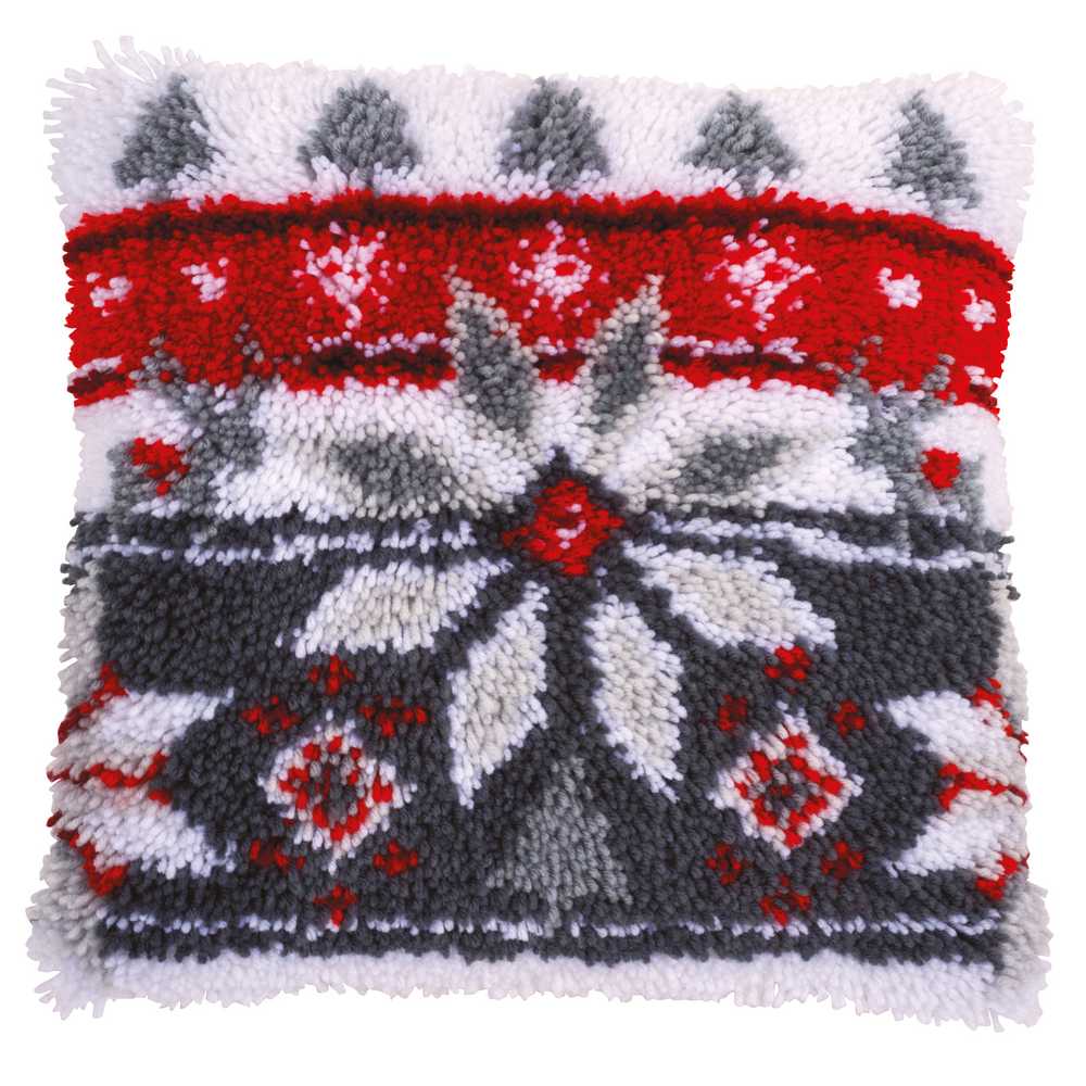 Scandinavian Star Latch Hook Cushion Kit - Vervaco – Very Crafty