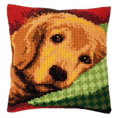 Vervaco Cross Stitch Kit - Sleepy Little Dog Cushion