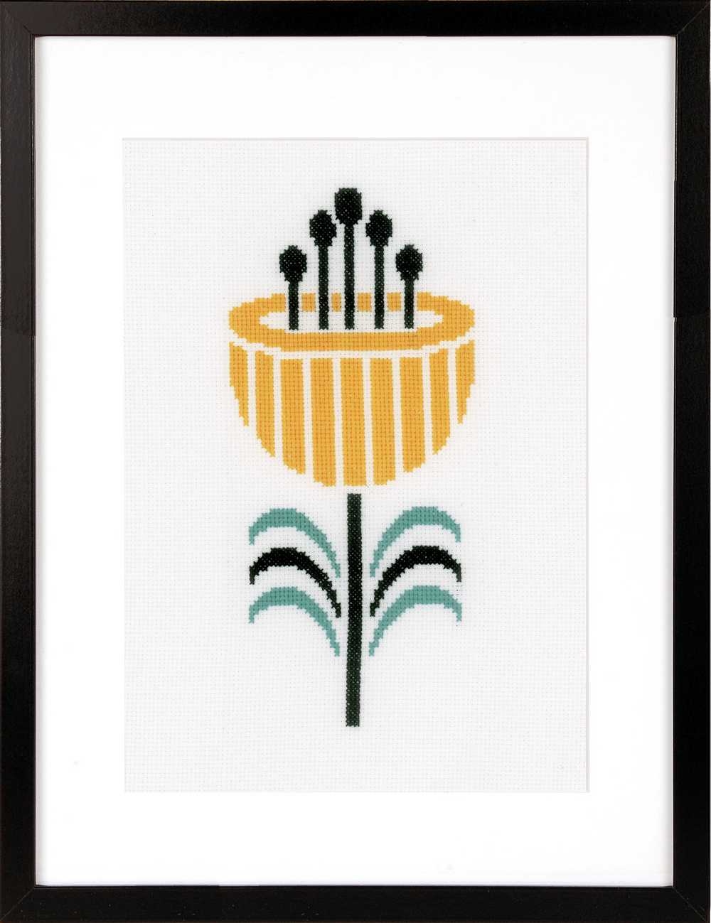 Abstract Flower Cross Stitch Kit Vervaco PN-0161612