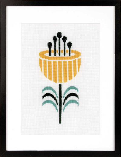 Abstract Flower Cross Stitch Kit Vervaco PN-0161612