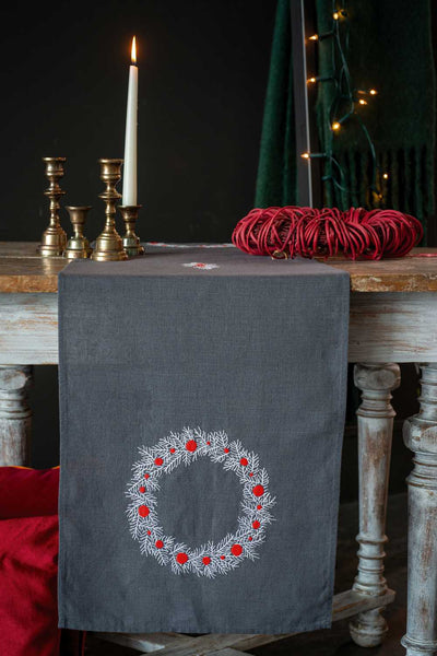 Vervaco Embroidery Kit - Christmas Motifs Table Runner