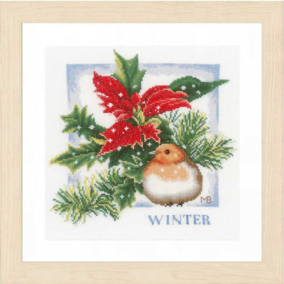 Winter (Evenweave) Counted Cross Stitch Kit Lanarte