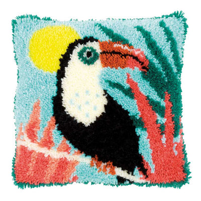 Cushion: Toucan Latch Hook Kit Vervaco