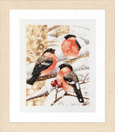 Bullfinch Counted Cross Stitch Kit Lanarte