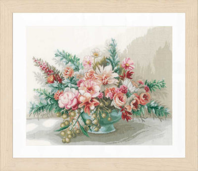 Bouquet of Flowers (Evenweave) Counted Cross Stitch Kit Lanarte