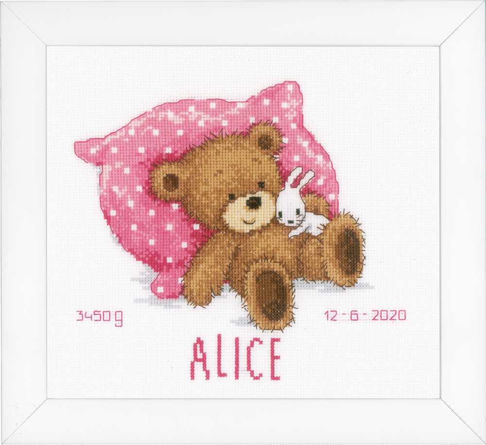 Sweet Bear Cross Stitch Kit - Vervaco