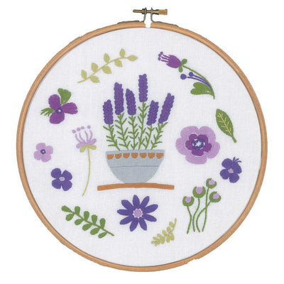 with Ring: Lavender Embroidery Kit Vervaco