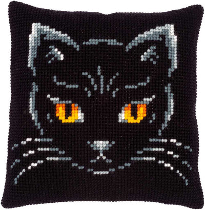Vervaco Cross Stitch Kit - Black Cat Cushion