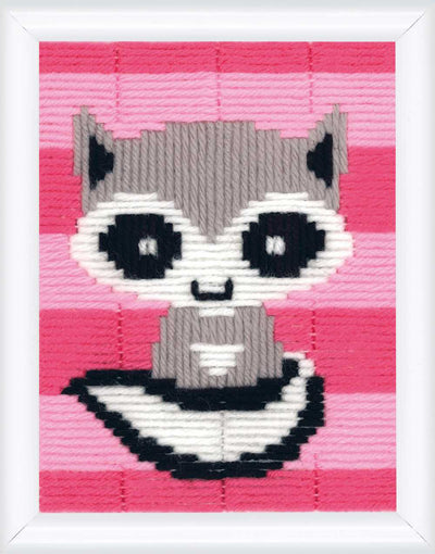 Vervaco Long Stitch  Kit - Little Racoon