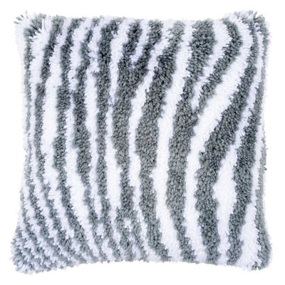 Vervaco Latch Hook Kit:Cushion - Zebra Print