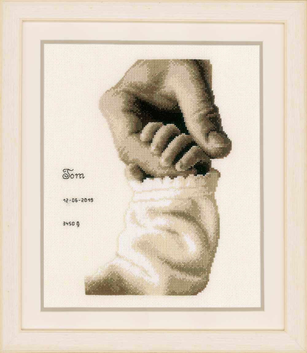 Vervaco Cross Stitch Kit - Baby Love Birth Sampler