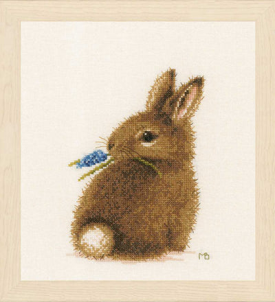 Lanarte Cross Stitch Kit: Bunny (Evenweave)