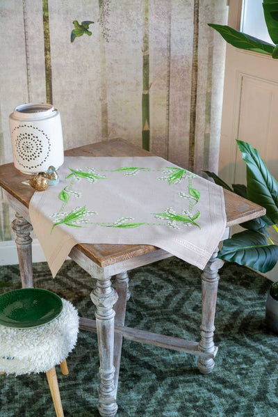 Vervaco Embroidery Kit - Lily of the Valley Tablecloth