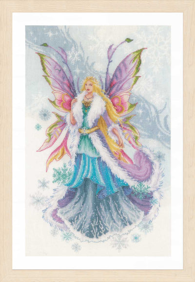Lanarte Cross Stitch Kit - Winter Efl Fairy (Linen)