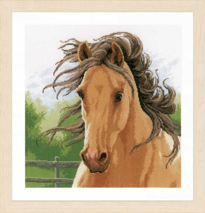 Lanarte Cross Stitch Kit - Mane in the Wind (Evenweave)