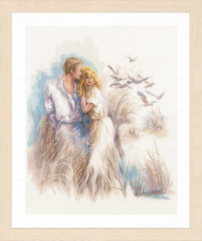 Close Harmony Counted Cross Stitch Kit (Linen) Lanarte