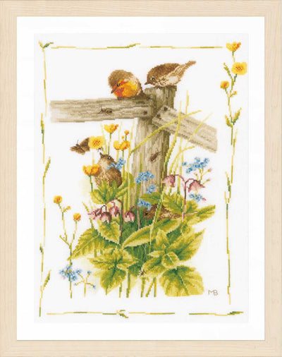 Cosy Garden CornerCounted Cross Stitch Kit Lanarte