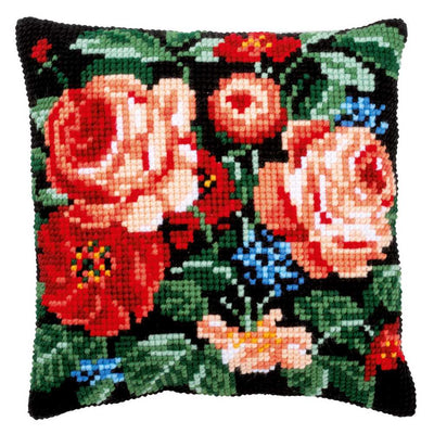 Vervaco Cross Stitch Kit: Cushion: Roses