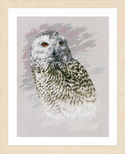 Snowy Owl Counted Cross Stitch Kit Lanarte