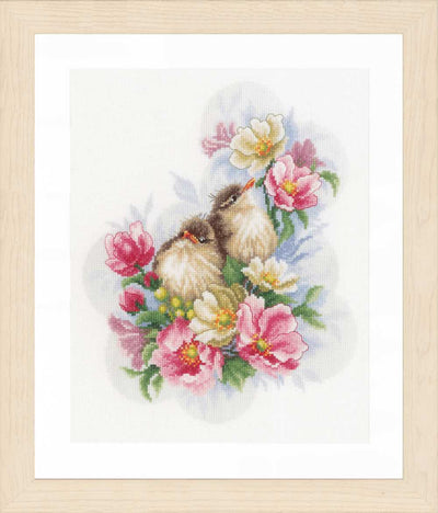 Counted Cross Stitch Kit Flower Branch Guardians - Lanarte