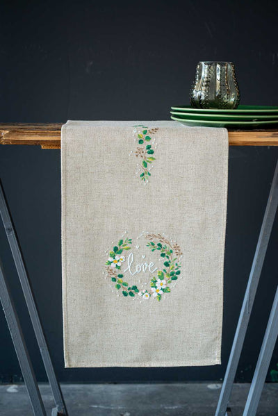 Vervaco Embroidery Kit - Love Table Runner