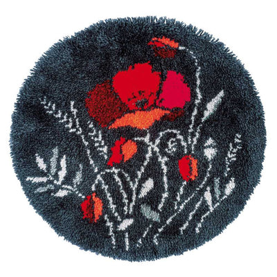 Vervaco Latch Hook Rug Kit - Poppies