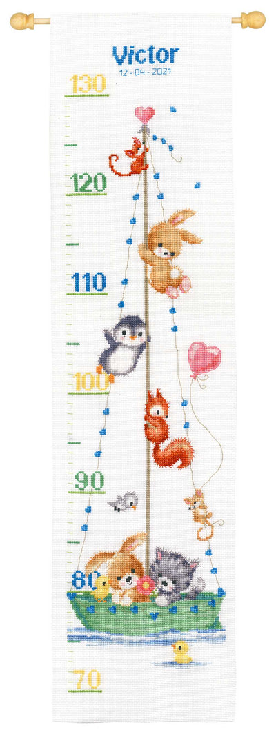 Vervaco Cross Stitch Kit - Our Greatest Adventure Height Chart