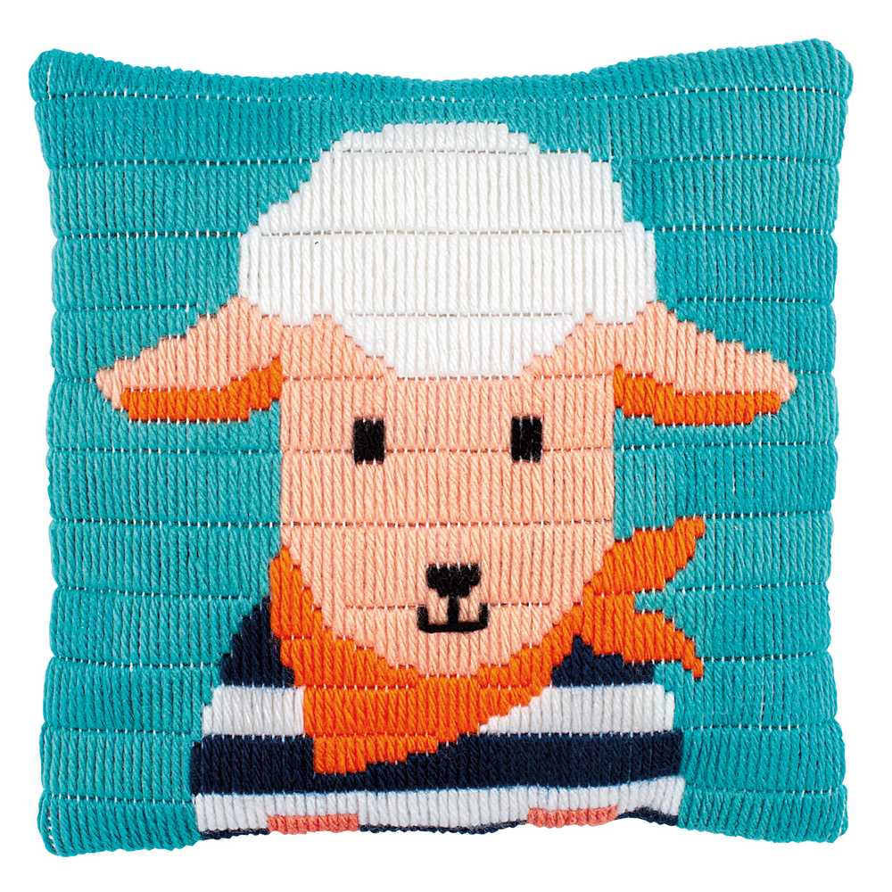 Vervaco Long Stitch Kit - Little Lamb Cushion
