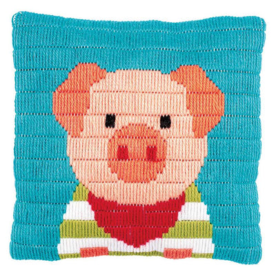 Vervaco Long Stitch Kit - Little Pig Cushion