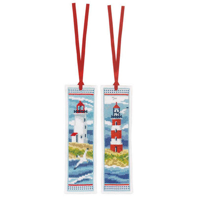 Vervaco Cross Stitch Kit - Lighthouses Set 2 Bookmarks