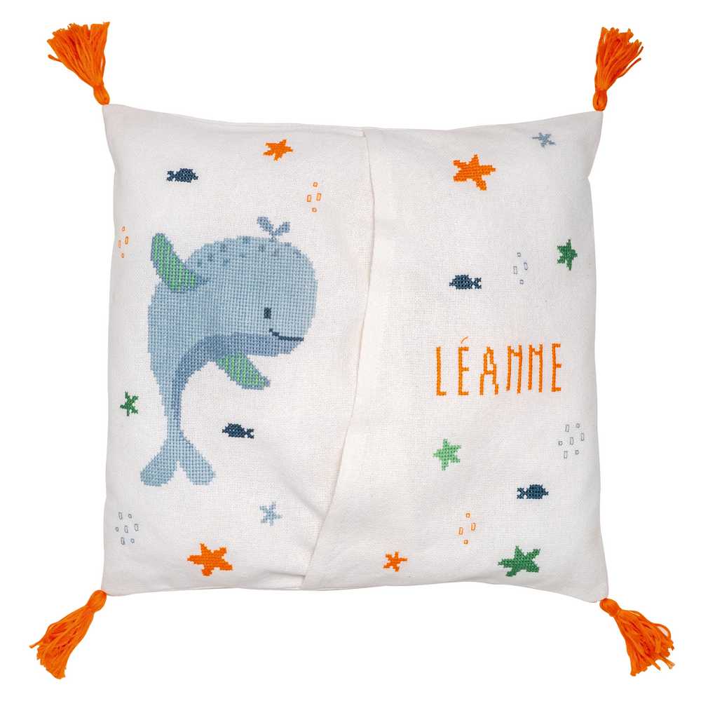 Vervaco Cross Stitch - Whales Fun Pyjama Bag