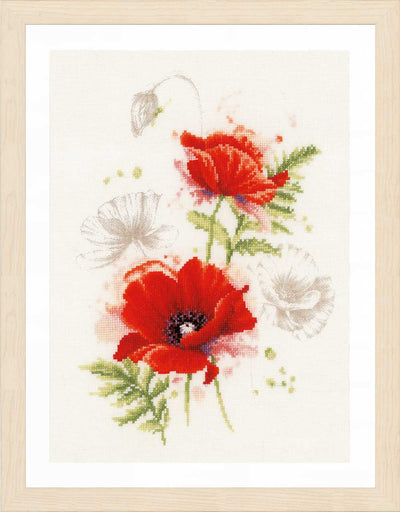 Lanarte Cross Stitch Kit - Poppies