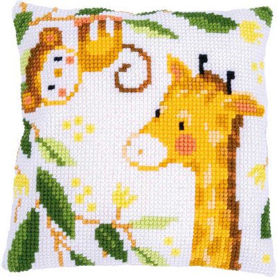 Vervaco Cross Stitch Kit - Jungle Animals Cushion