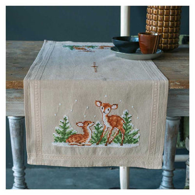 Vervaco Embroidery Kit - Deer Table Runner