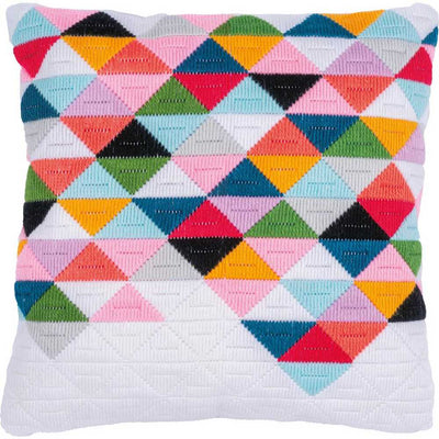 Vervaco Long Stitch Kit - Triangles Cushion