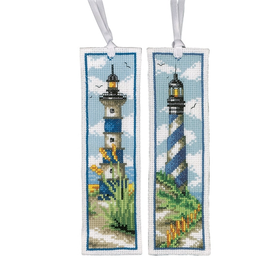 Lighthouse Set 2 Bookmarks Cross Stitch Kit Vervaco