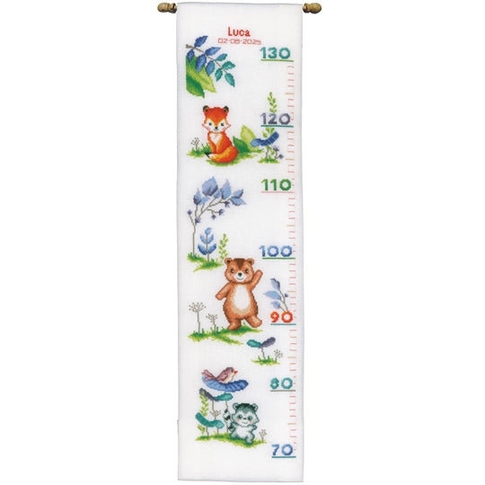 Wave from The Woods Height Chart Cross Stitch Kit Vervaco
