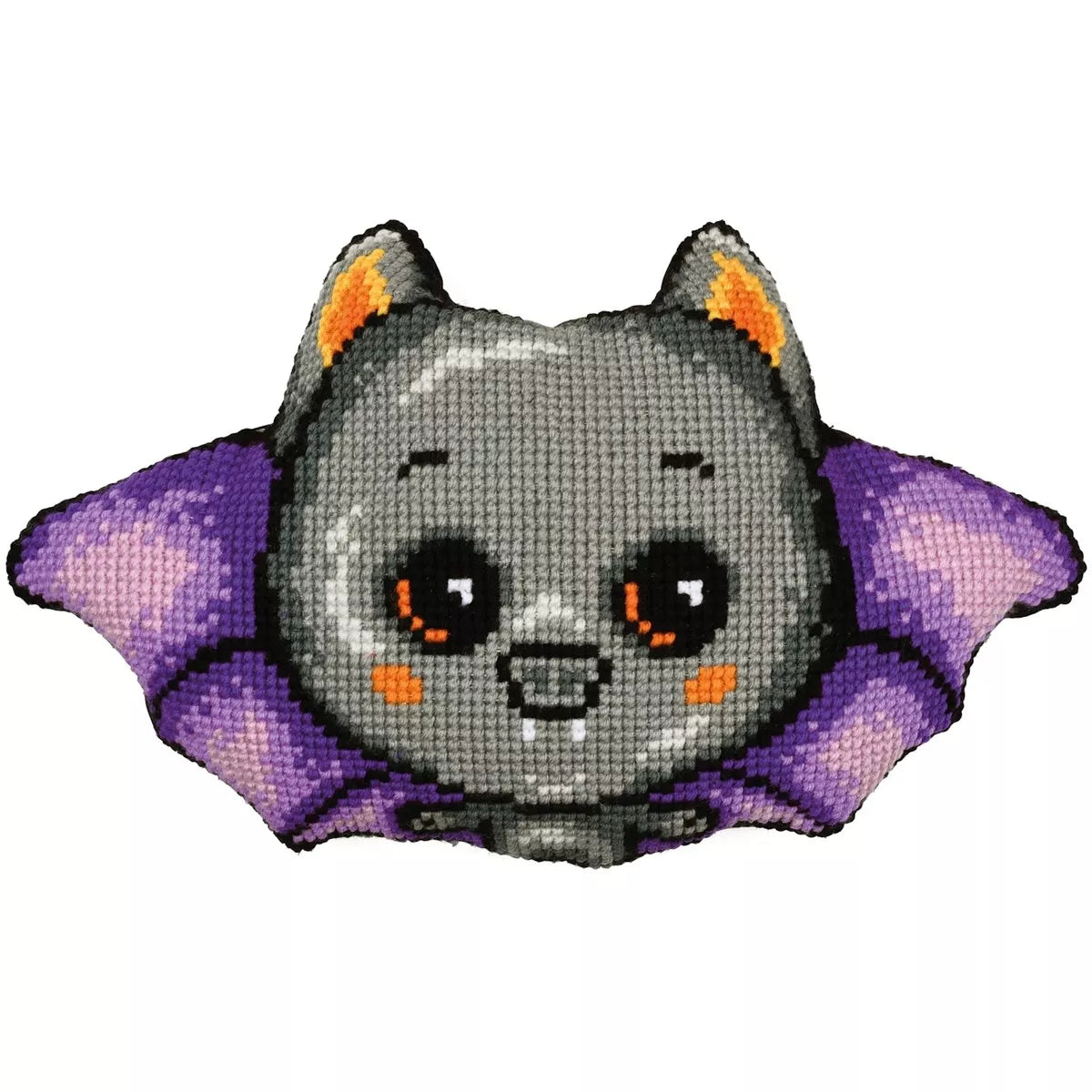 Bat Cushion Cross Stitch Kit Vervaco