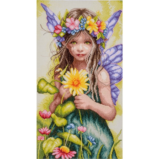 Flora's Little Guardian Fairy Fairy Cross Stitch Kit ~ Lanarte (Evenweave)