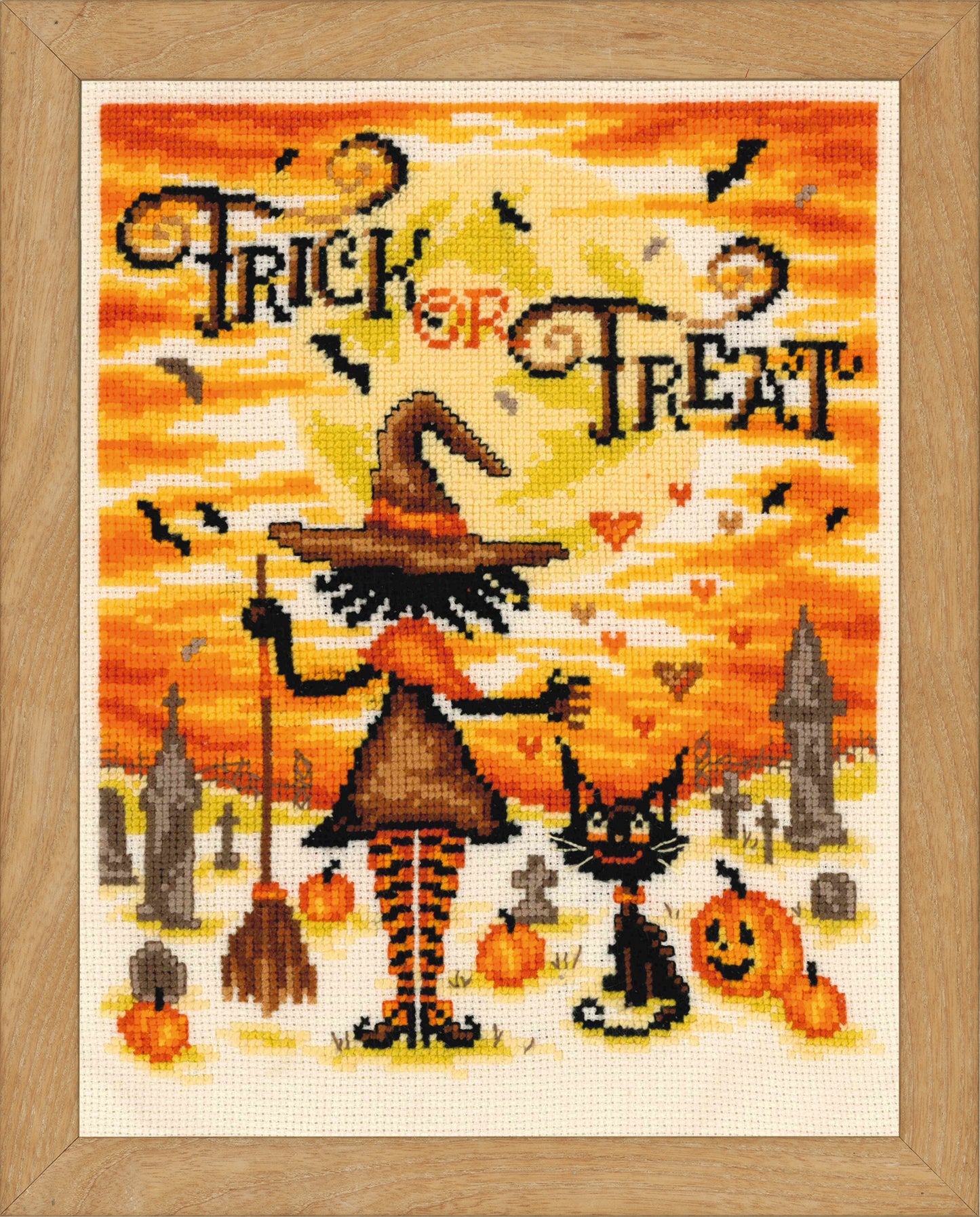 Trick or Treat Cross Stitch Kit Vervaco