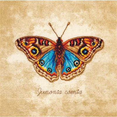 Junonia Coenia Butterfly Cross Stitch Kit ~ Lanarte